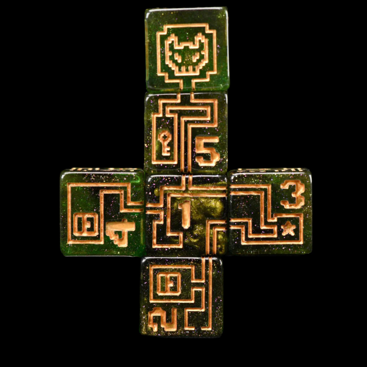 8BIT Quest Dice Set (11 Dice + Poker Chip)