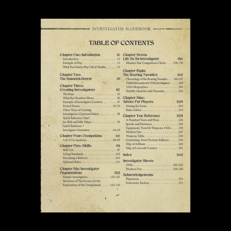 Call of Cthulhu: Investigator Handbook (7th Edition)