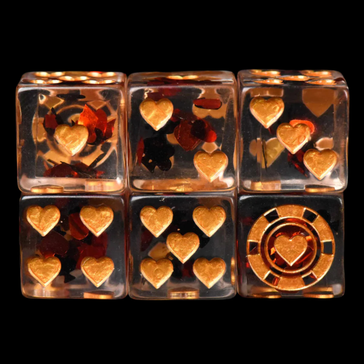 King of Crits Dice Set (11 Dice + Poker Chip)