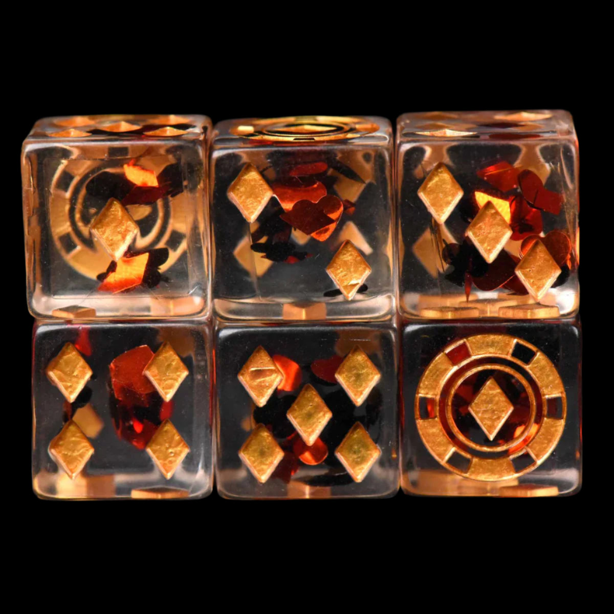 King of Crits Dice Set (11 Dice + Poker Chip)