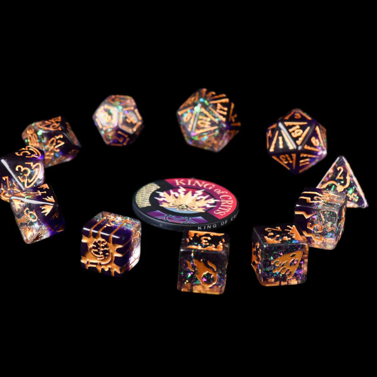 Archmage Dice Set (11 Dice + Poker Chip)