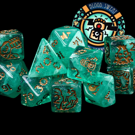 Artificer's Arsenal Dice Set (11 Dice + Poker Chip)
