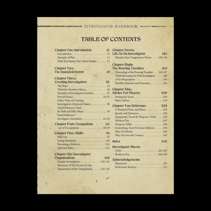 Call of Cthulhu: Investigator Handbook (7th Edition)