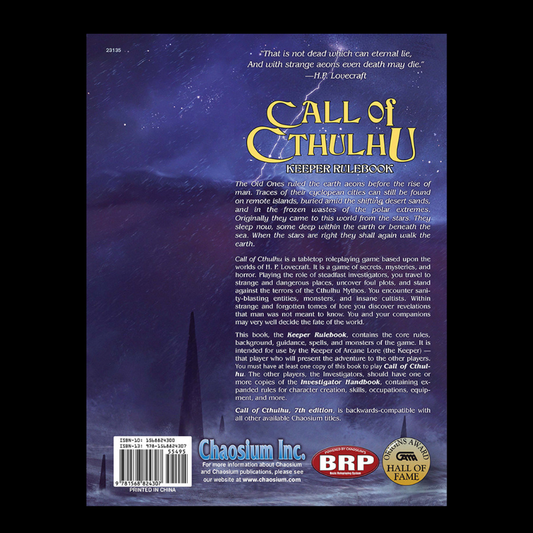 Call of Cthulhu: Keeper Rulebook (7th Edition)