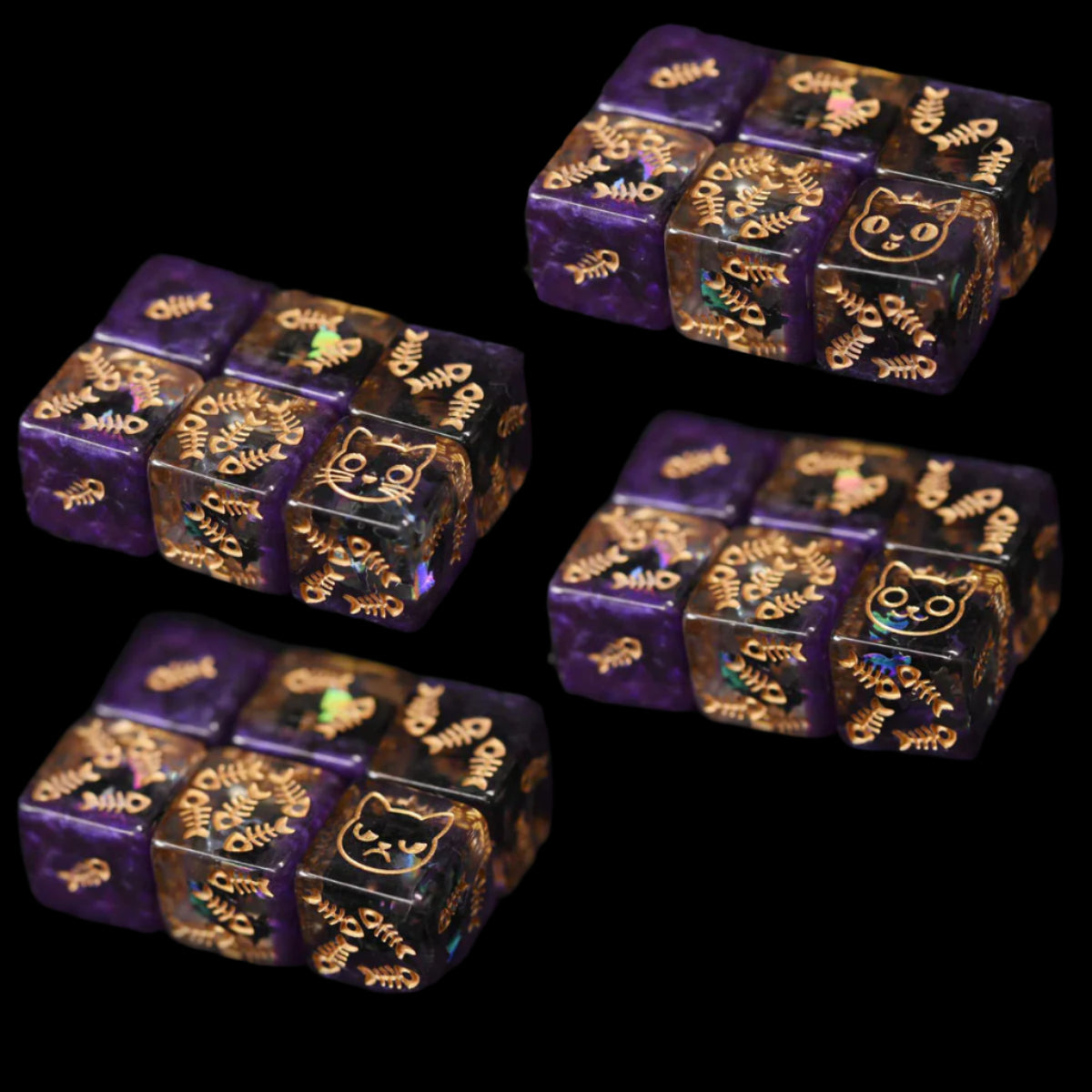The Cat’s Meow Dice Set (11 Dice + Poker Chip)