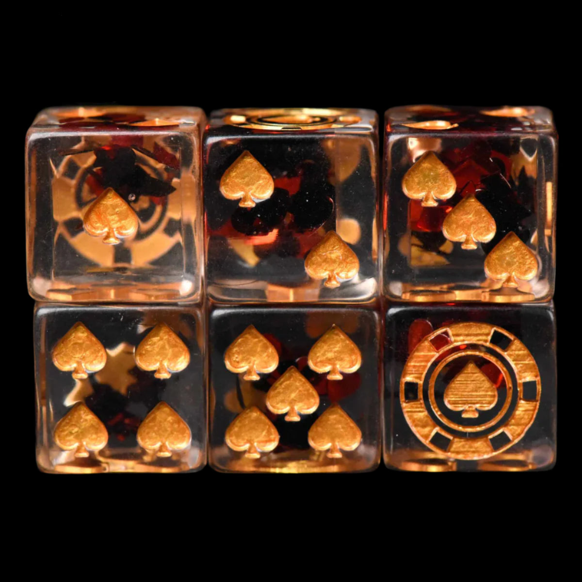 King of Crits Dice Set (11 Dice + Poker Chip)