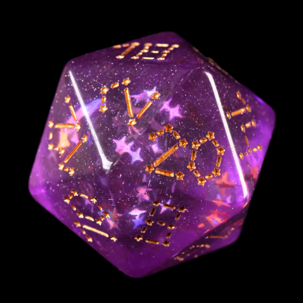 Moonlit Night Dice Set (12 Dice + Poker Chip)