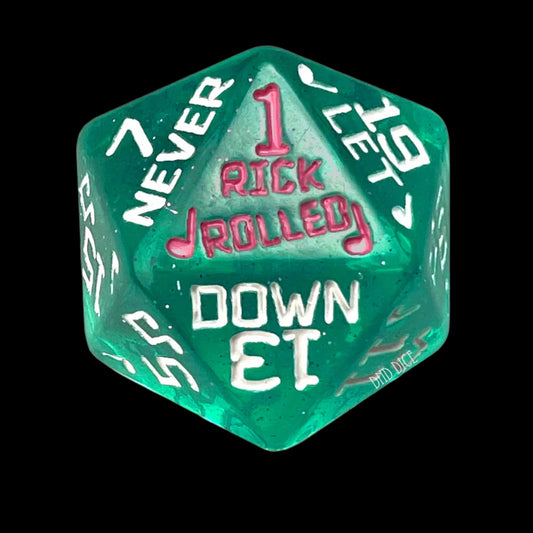 Rick Roll Oversized D20
