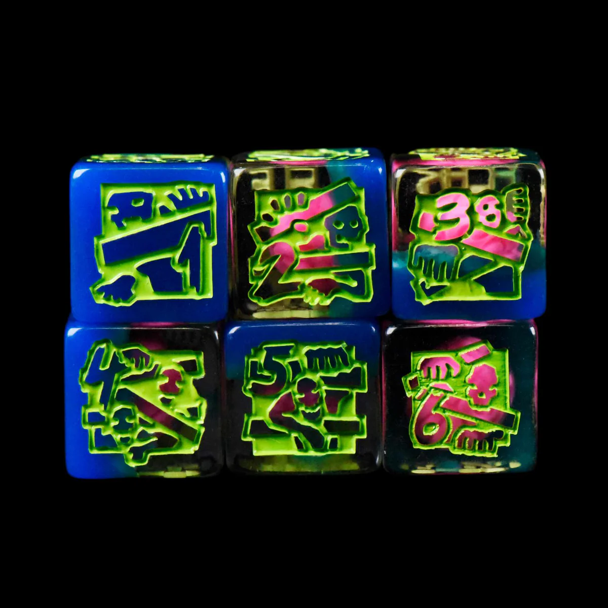 Zombie Apocalypse Dice Set (11 Dice + Poker Chip)