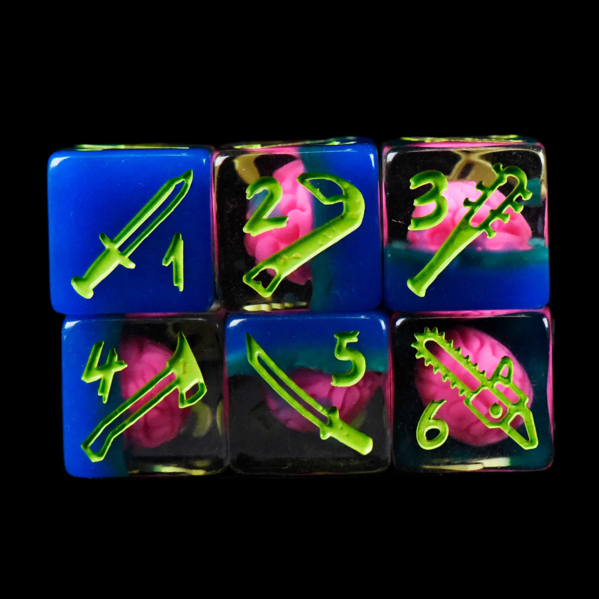 Zombie Apocalypse Dice Set (11 Dice + Poker Chip)