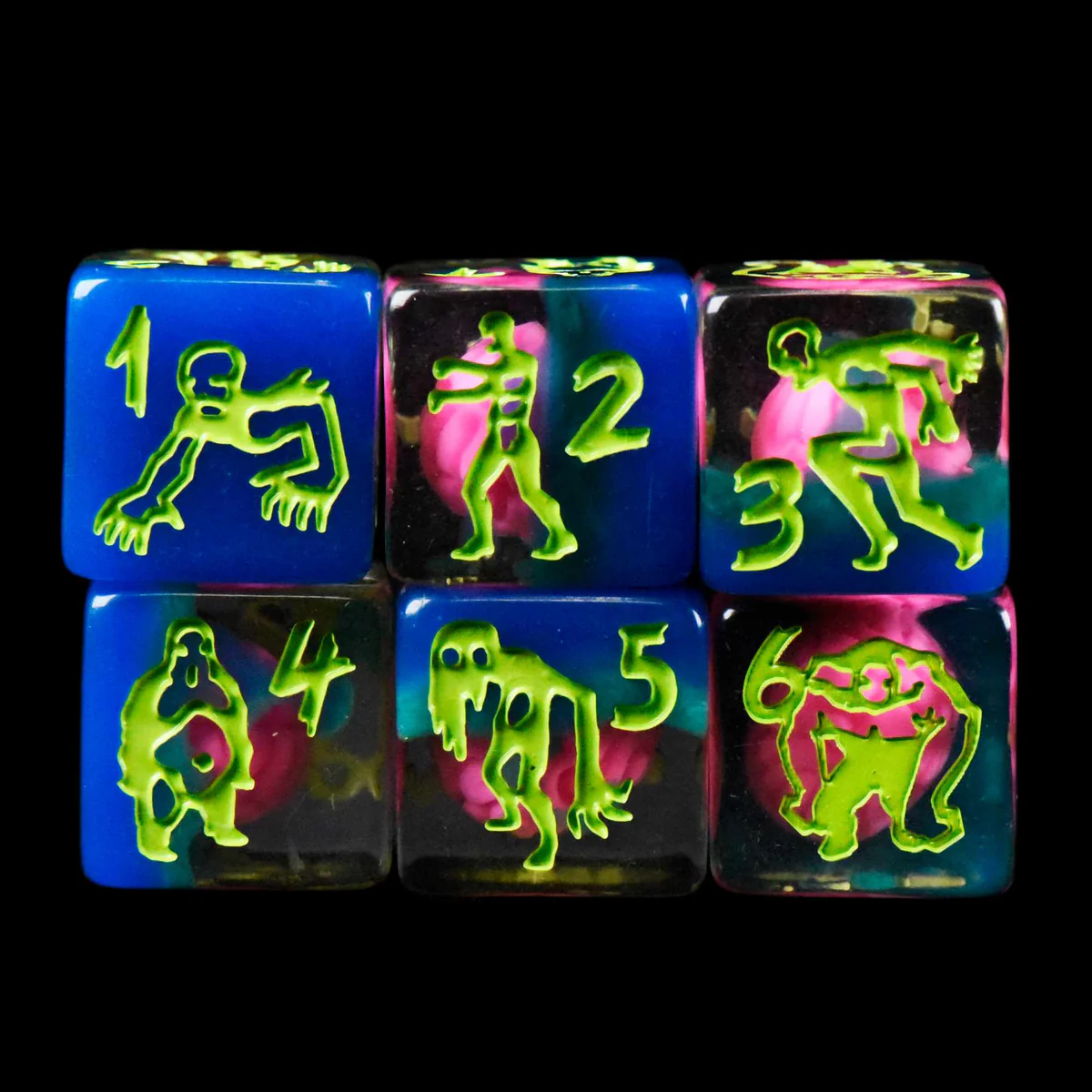 Zombie Apocalypse Dice Set (11 Dice + Poker Chip)