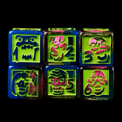 Zombie Apocalypse Dice Set (11 Dice + Poker Chip)