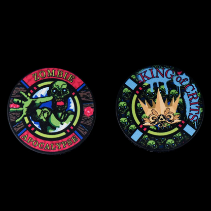 Zombie Apocalypse Dice Set (11 Dice + Poker Chip)